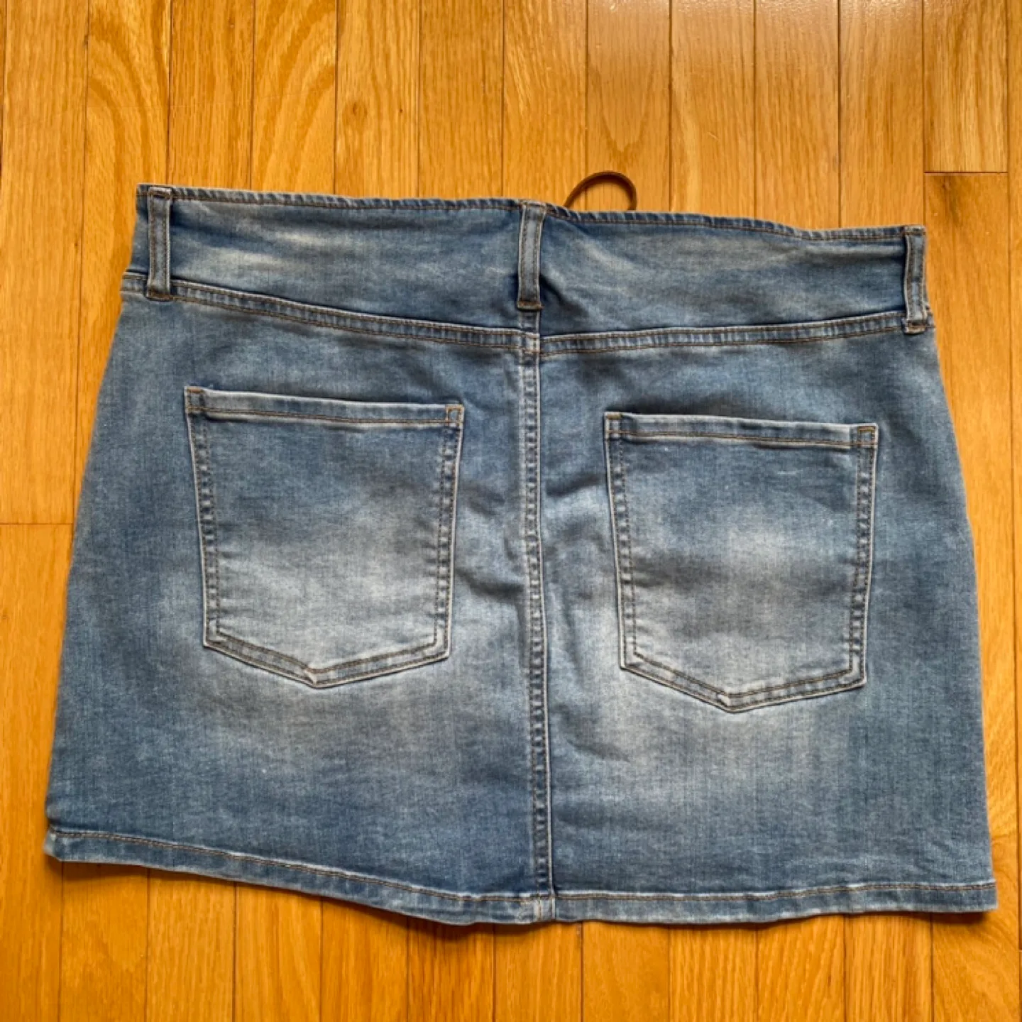 Garage Denim Lace-Up Mini Skirt (M) image indicator(4)