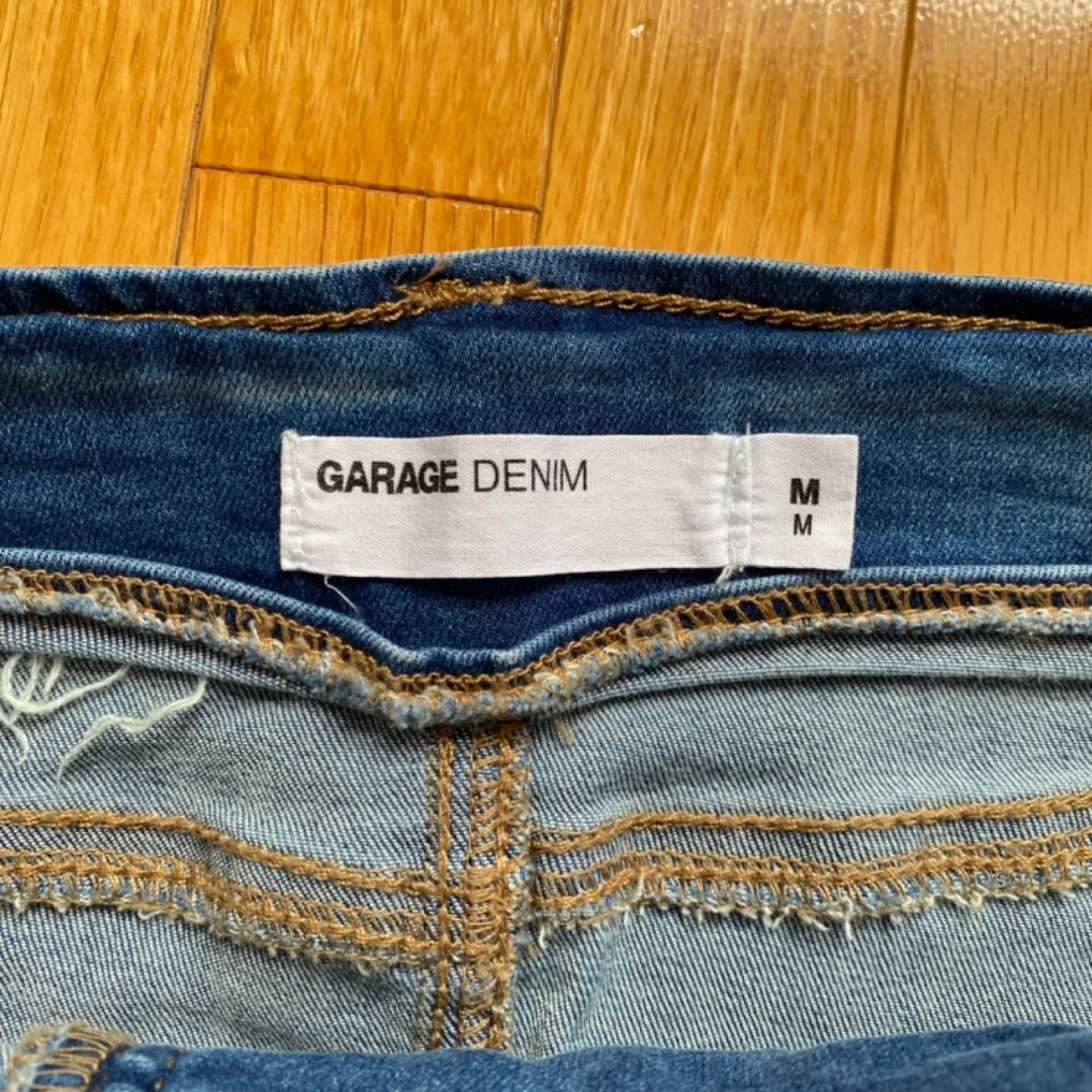 Garage Denim Lace-Up Mini Skirt (M) image indicator(5)