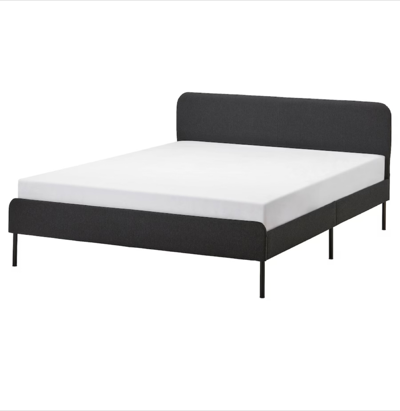 IKEA MALM Queen Bed Frame - Dark Grey - photo 4