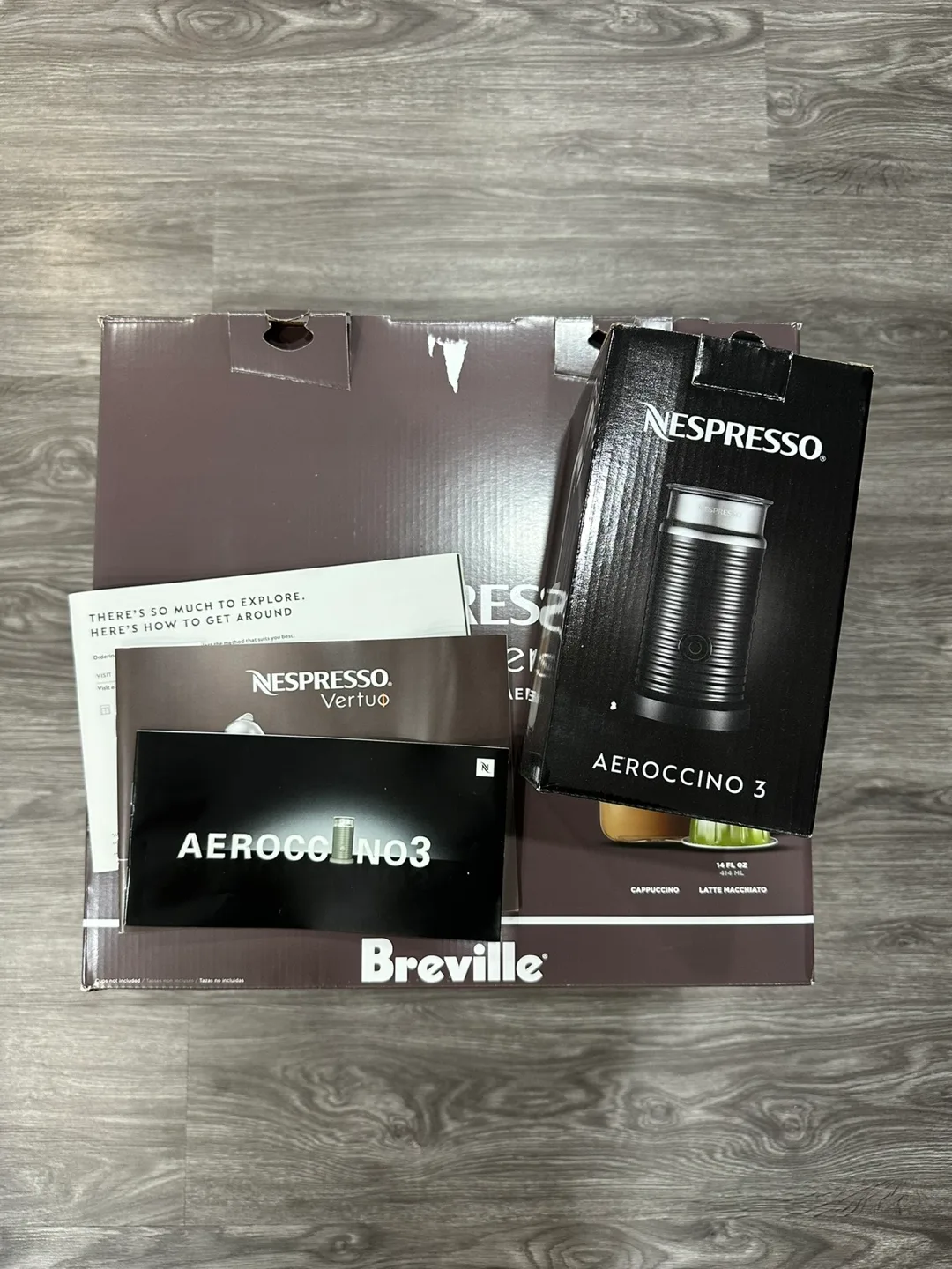 Nespresso Vertuo Round Machine with Aeroccino image indicator(5)