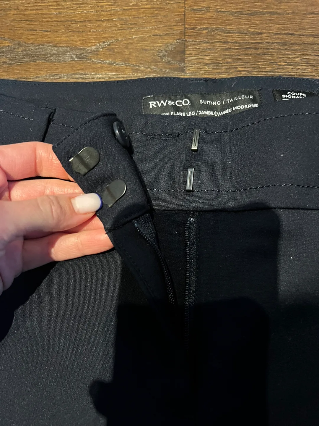 Women's RW & Co Navy Blue Pant Suit image indicator(6)