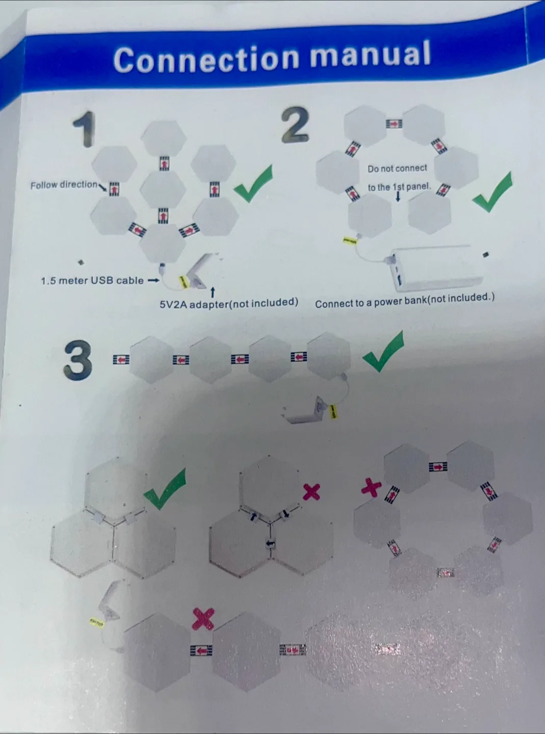 Smart Scene Music Lamps - DIY Hexagon LED Light Panels image indicator(4)