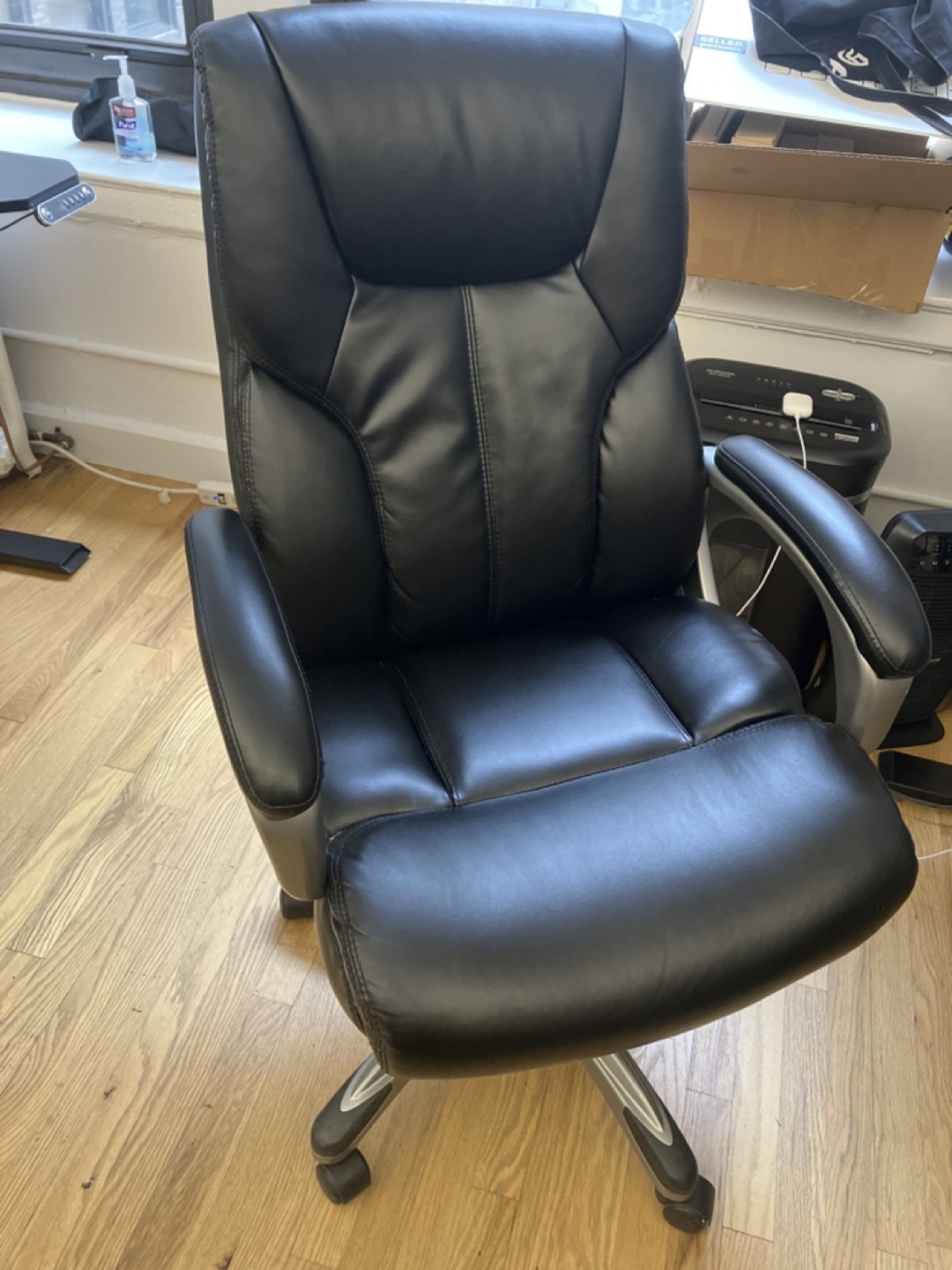 Black Leather Executive Office Chair