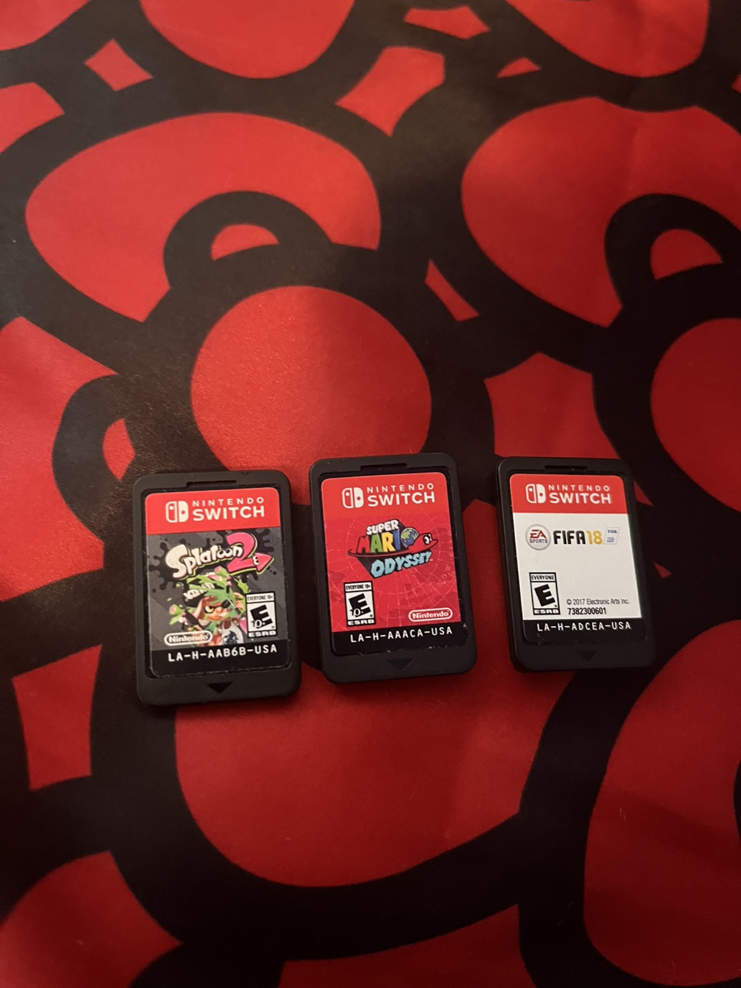Nintendo Switch games - Splatoon 2, Super Mario Odyssey, FIFA 18