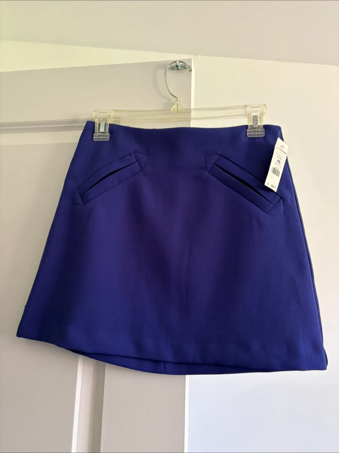 XS Women's Dark Blue A-Line Mini Skirt thumbnail