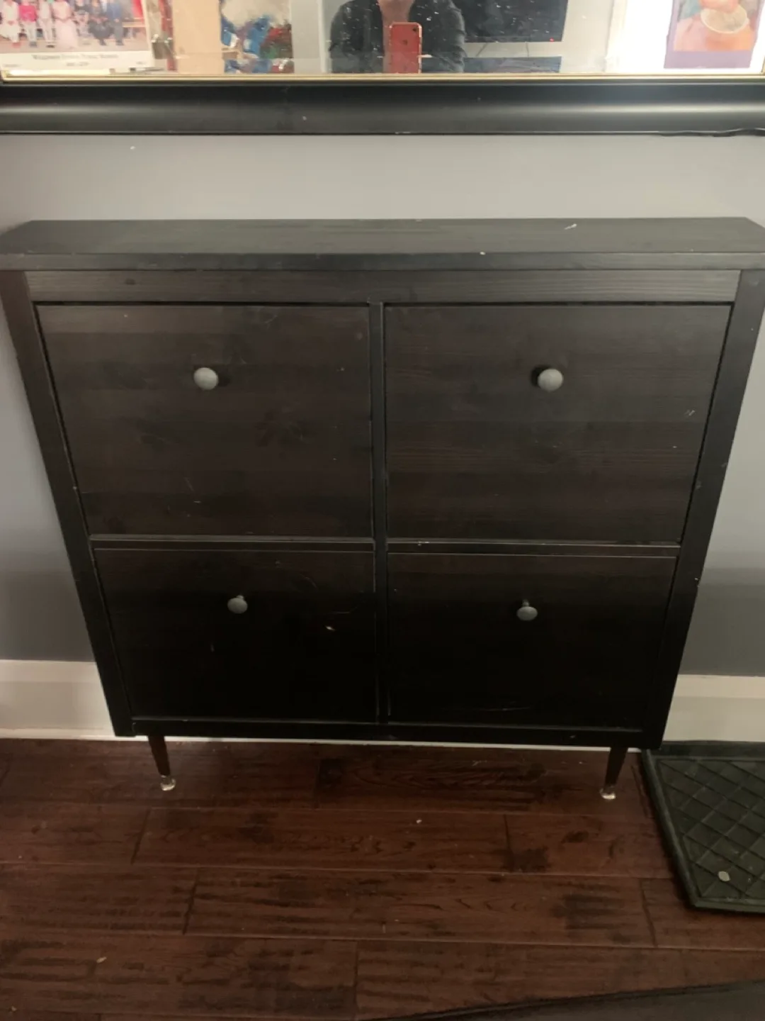 IKEA Black Shoe Cabinet thumbnail
