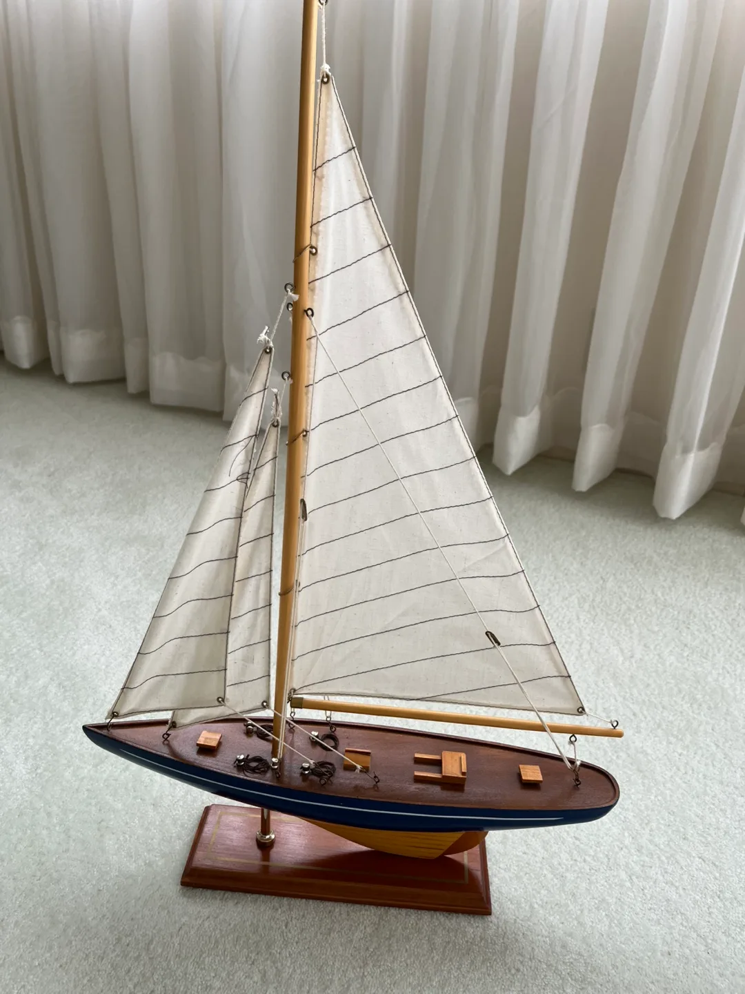4 Decorative wooden sailboats ⛵️ image indicator(6)