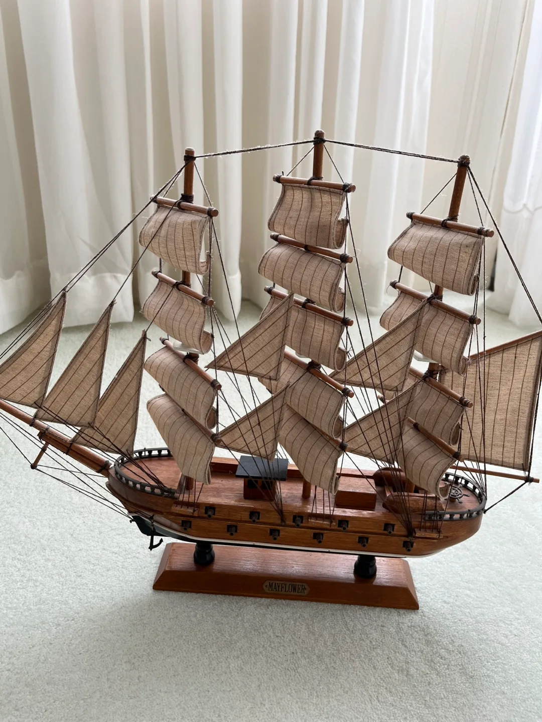 4 Decorative wooden sailboats ⛵️ image indicator(8)