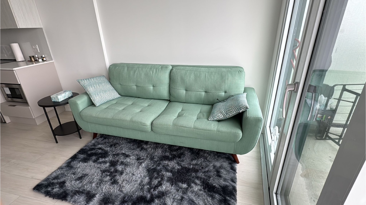 Mint Green Two-Seater Sofa