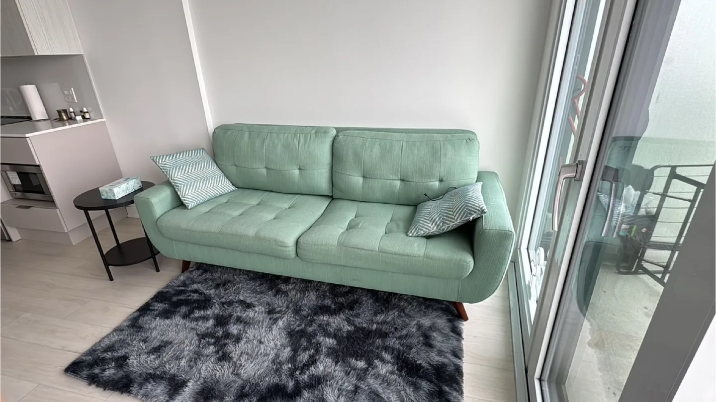 Mint Green Two-Seater Sofa thumbnail