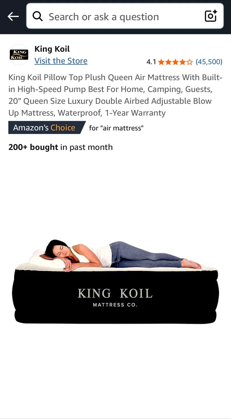 King Koil Air Mattress (Queen) image indicator(2)
