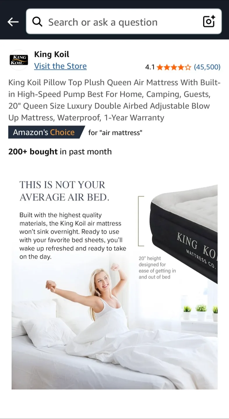 King Koil Air Mattress (Queen) image indicator(3)
