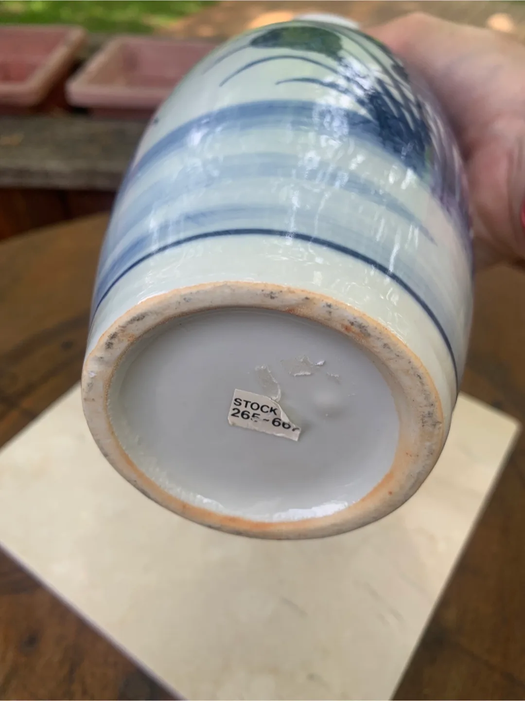 Vintage Pier 1 Oriental Blue and White Vase🏒 image indicator(4)