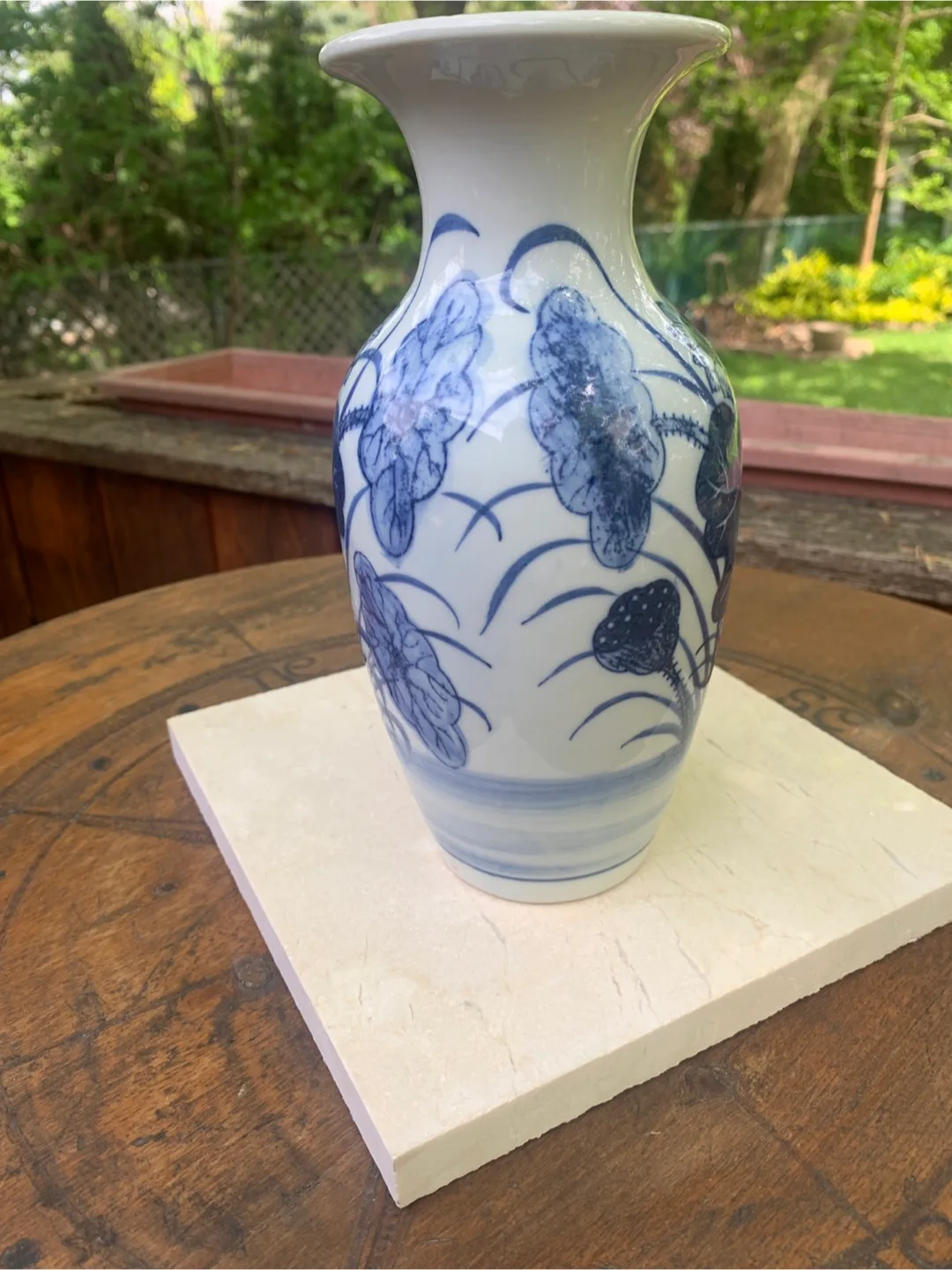 Vintage Pier 1 Oriental Blue and White Vase🏒 image indicator(2)