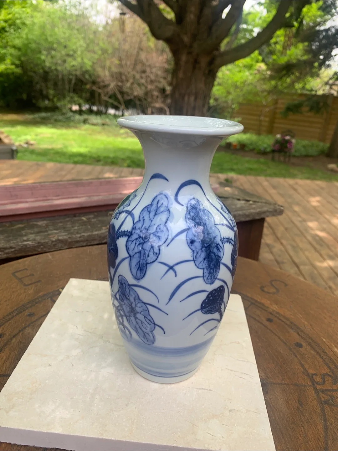 Vintage Pier 1 Oriental Blue and White Vase🏒 image indicator(9)