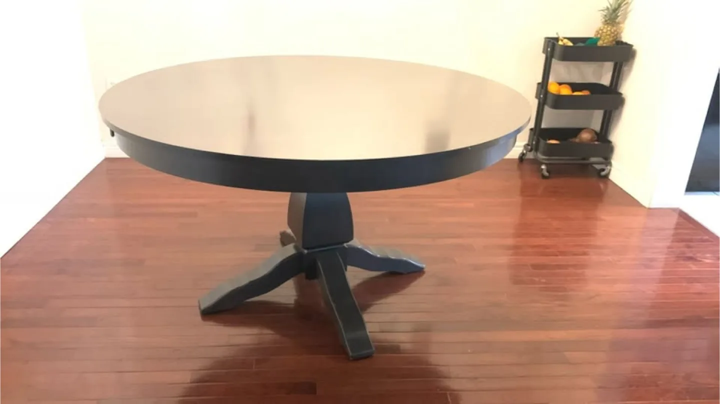 Round Dark Brown Dining Table image indicator(2)