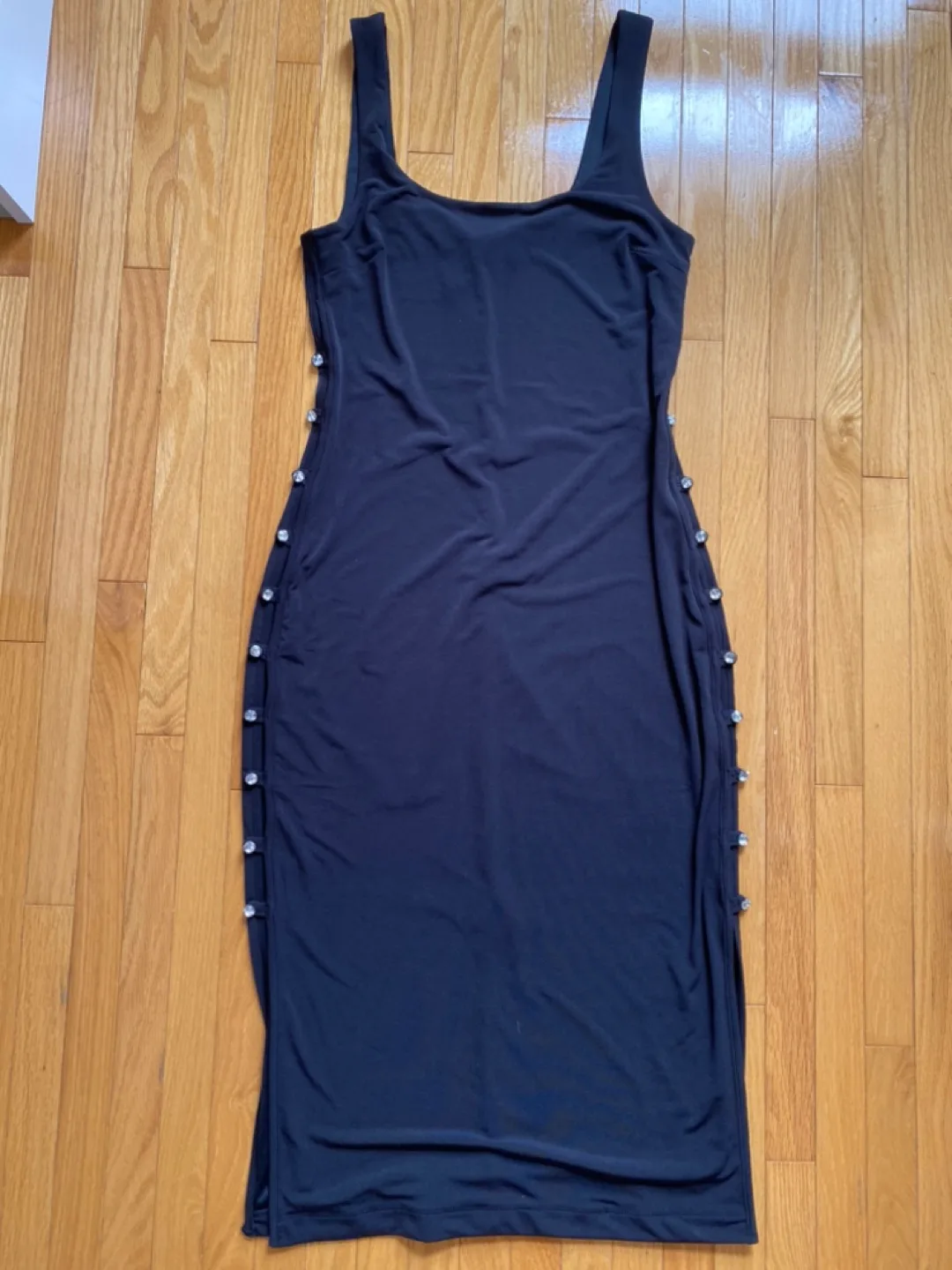 New with tags - Dynamite - Black Midi Dress With Side Details image indicator(2)