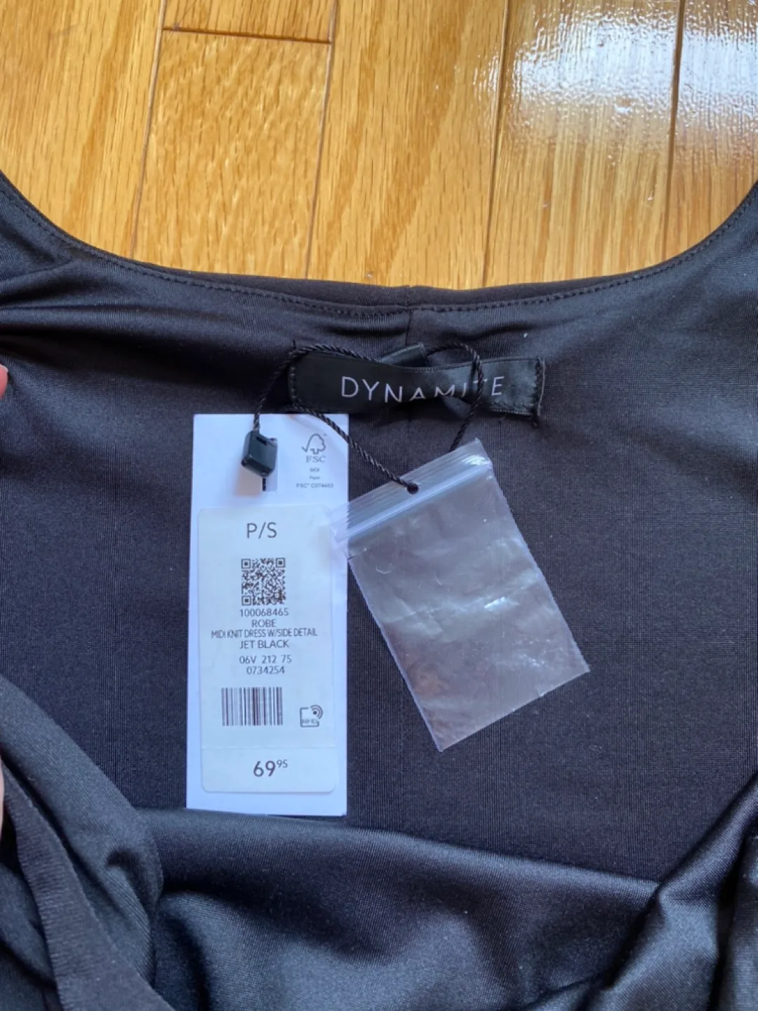 New with tags - Dynamite - Black Midi Dress With Side Details image indicator(4)