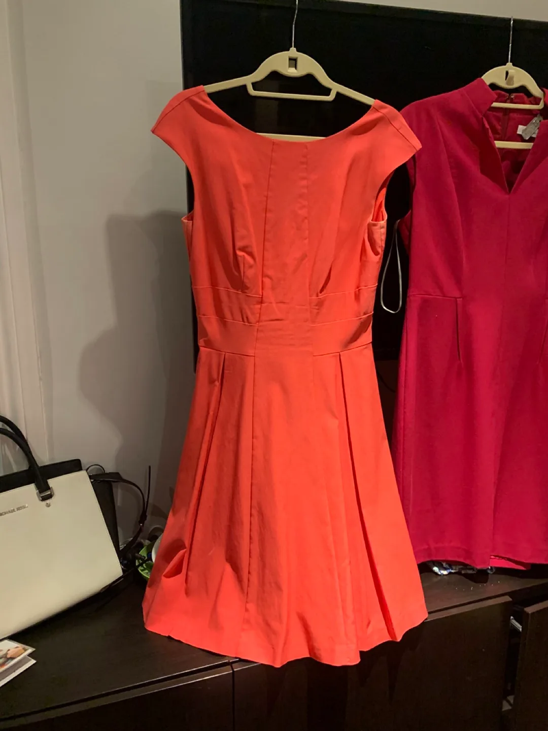 Coral Sleeveless A-Line Dress thumbnail