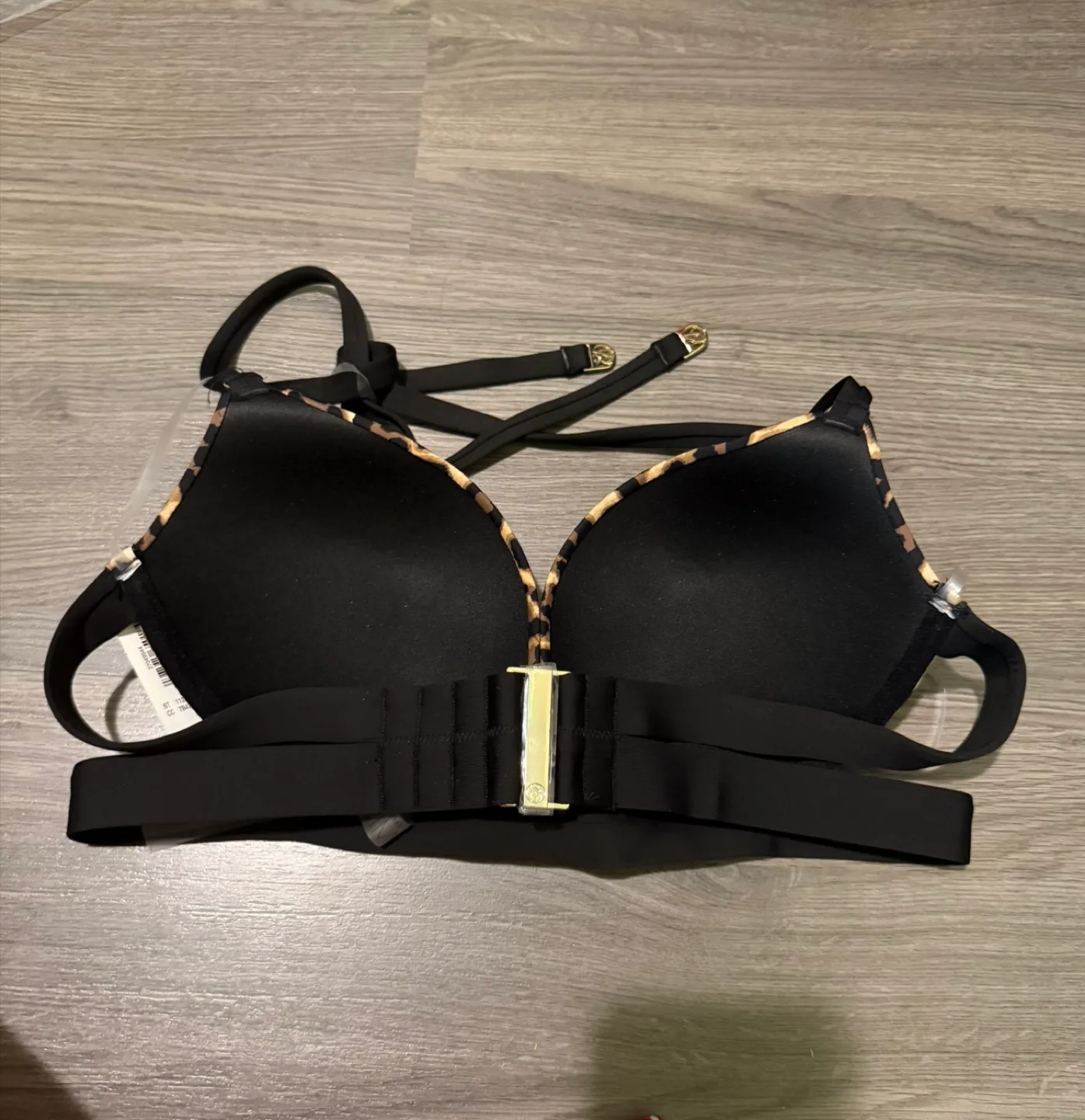 Victoria's Secret Leopard Print Bikini Top - Size Small image indicator(4)