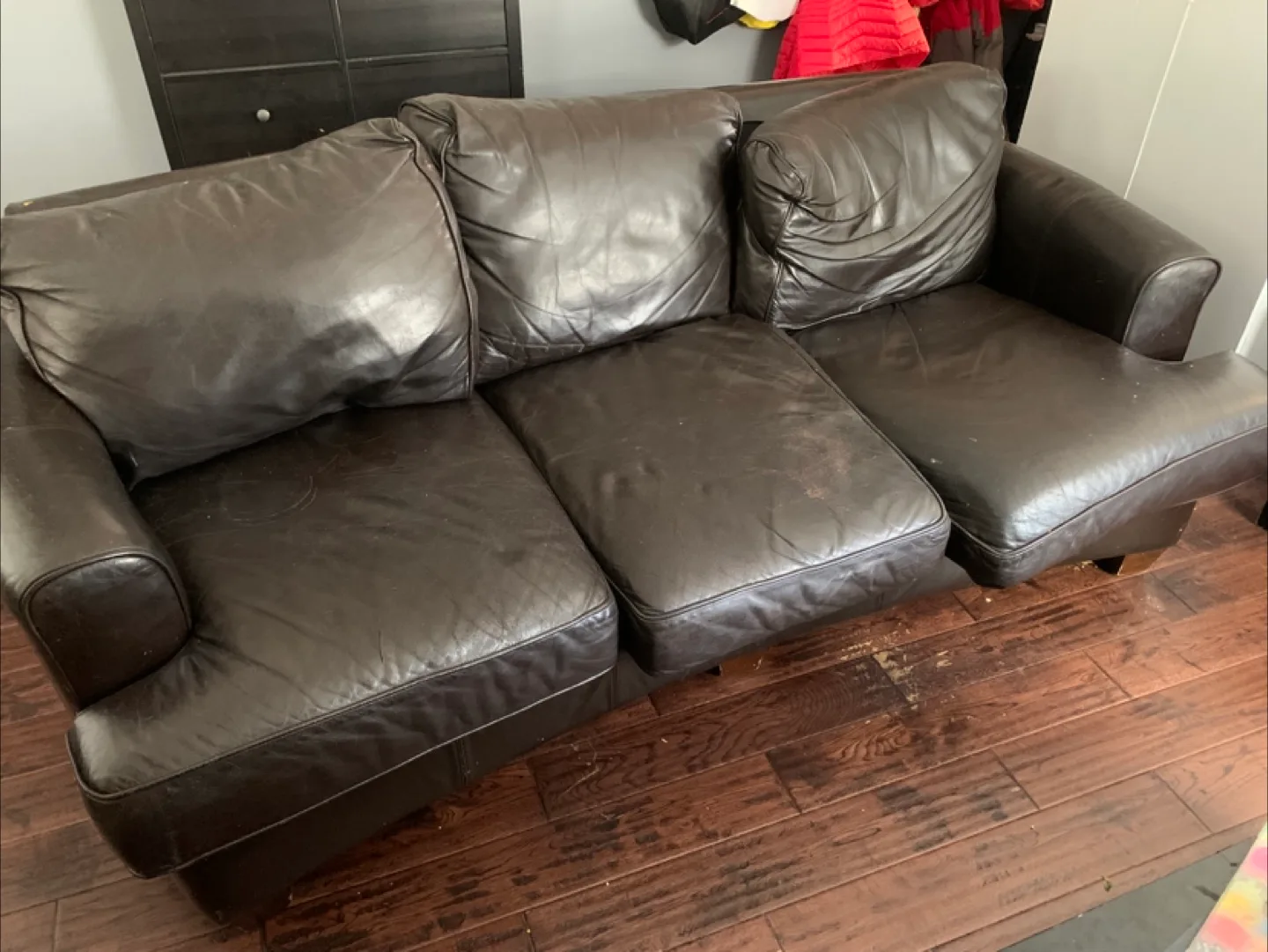 Brown Leather Sofa thumbnail
