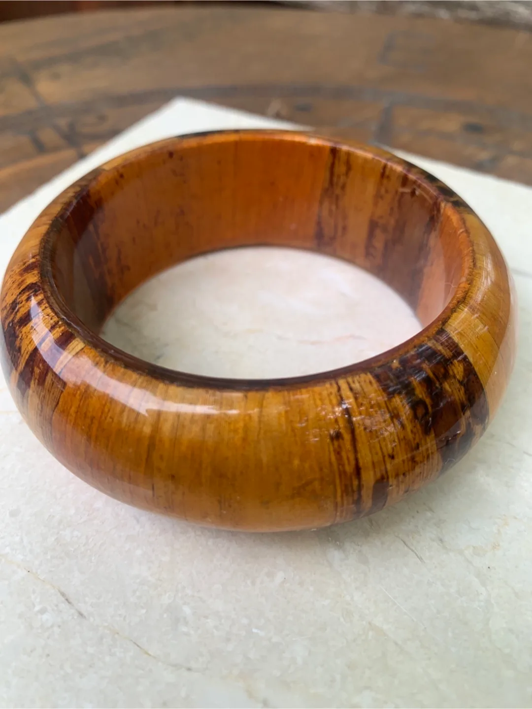 Wooden Brown Bangle 🏒 image indicator(6)