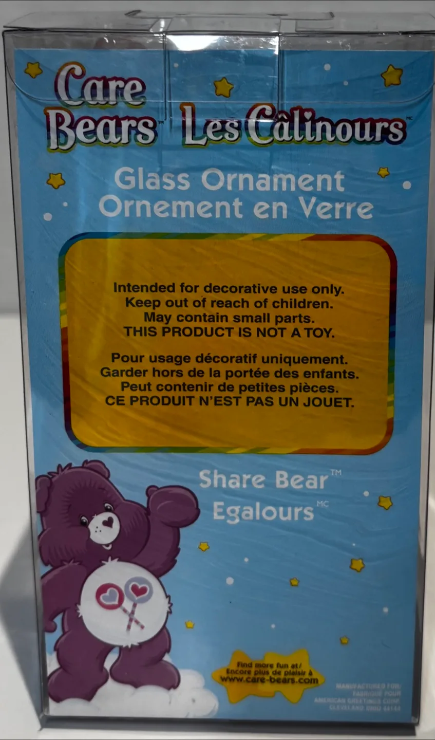 Vintage 2005 Care Bear Christmas Ornament Vintage Glass image indicator(4)