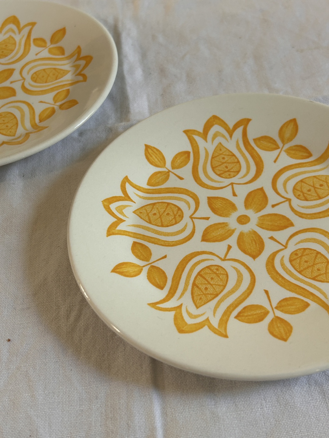 Vintage J&G Meakin Tulip Time Ironstone Plates - Set of Two - photo 2