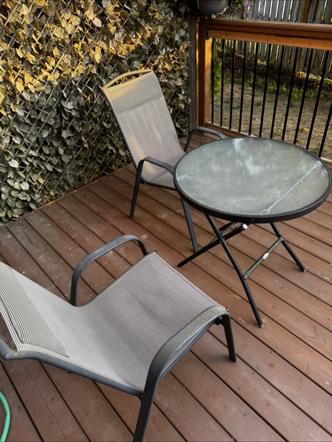 Outdoor Patio Set - 2 Chairs and Table