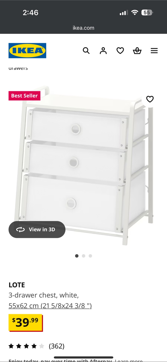 IKEA 3 drawer chest - photo 2