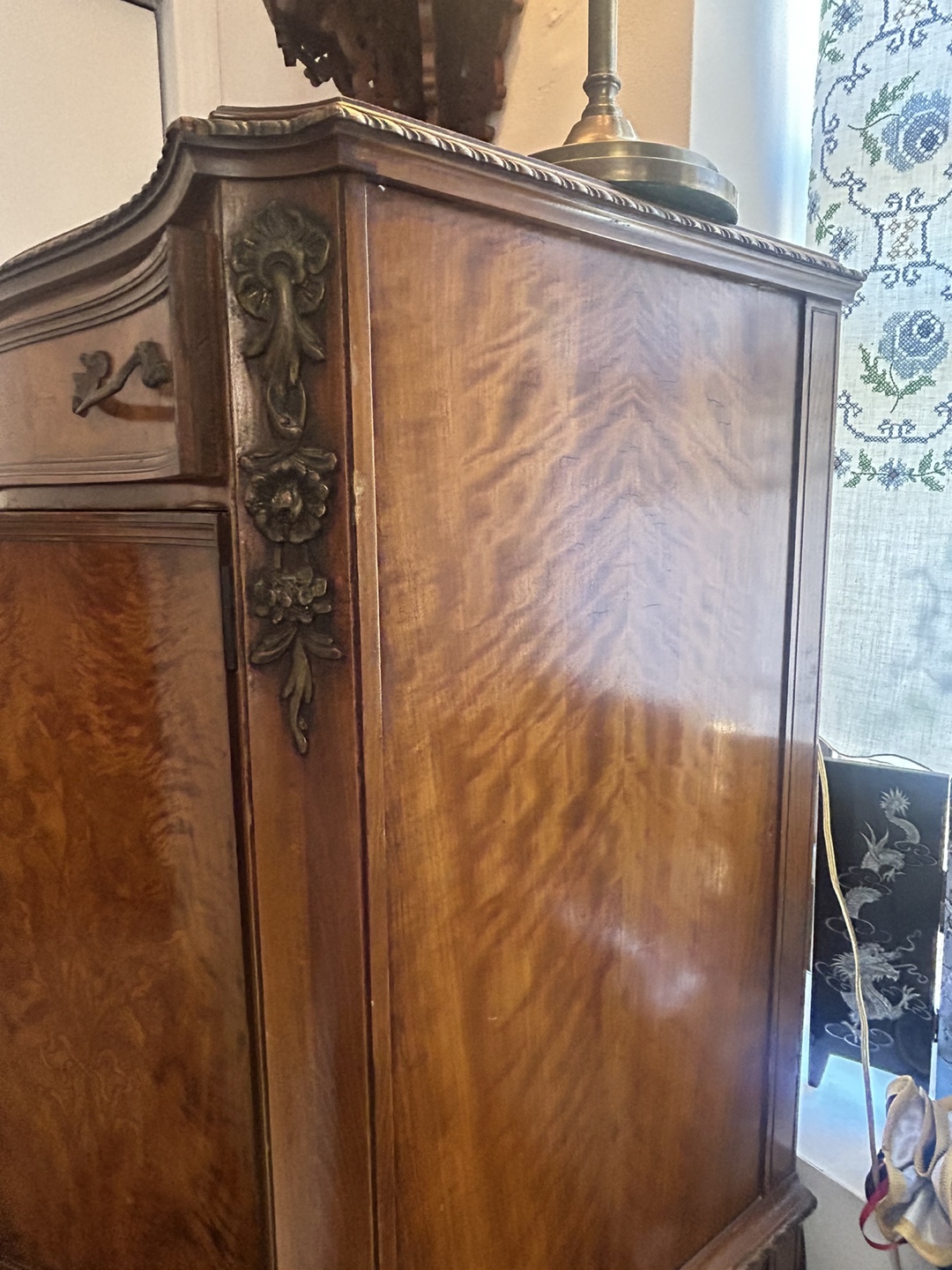 Antique French Style Armoire Dresser - photo 5