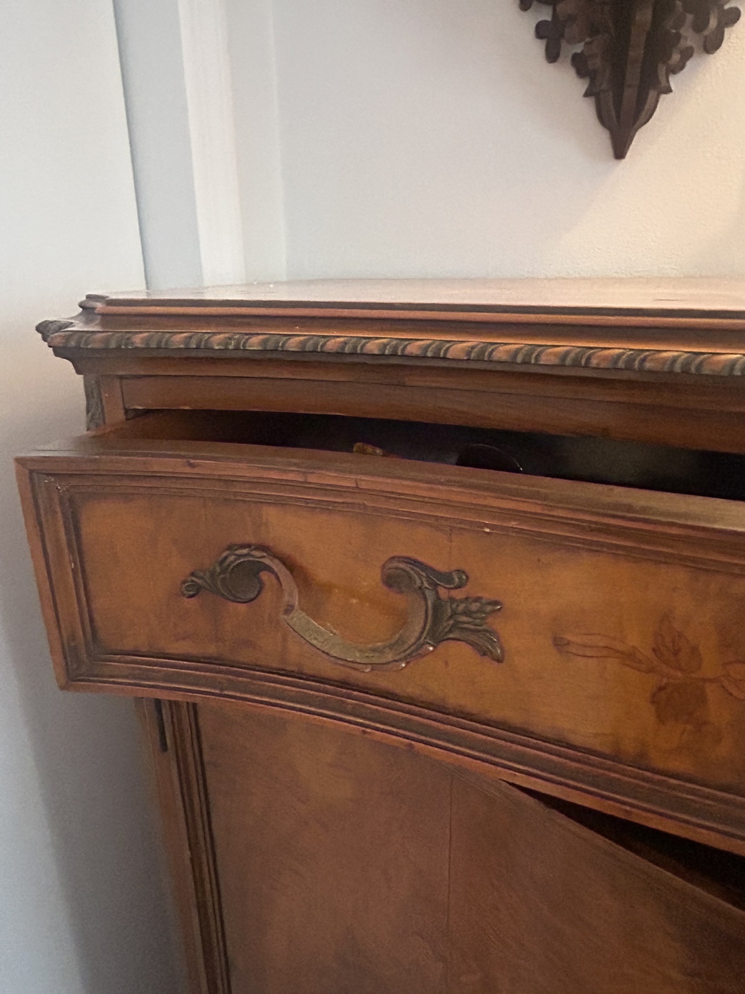 Antique French Style Armoire Dresser - photo 3