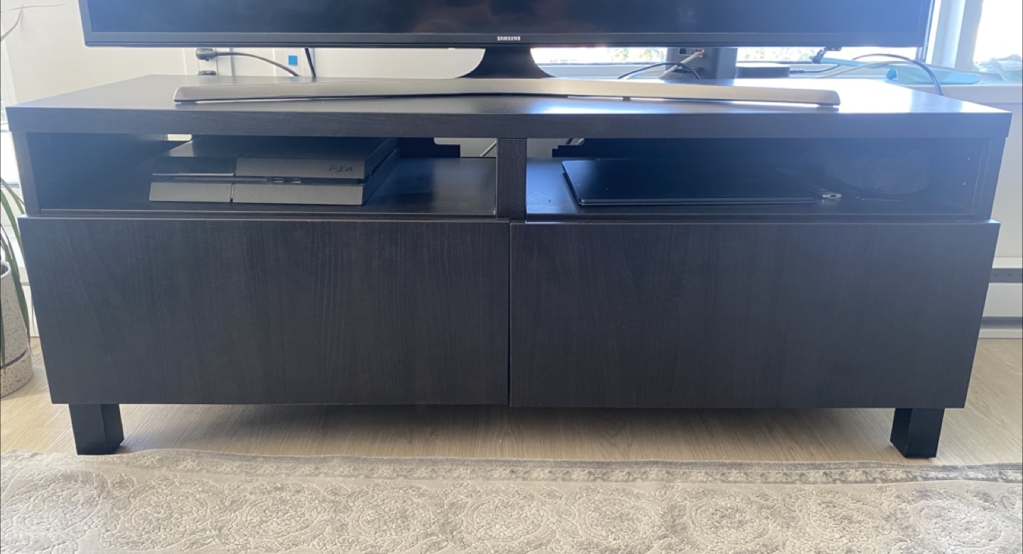 IKEA BESTÅ TV Stand - Black-Brown