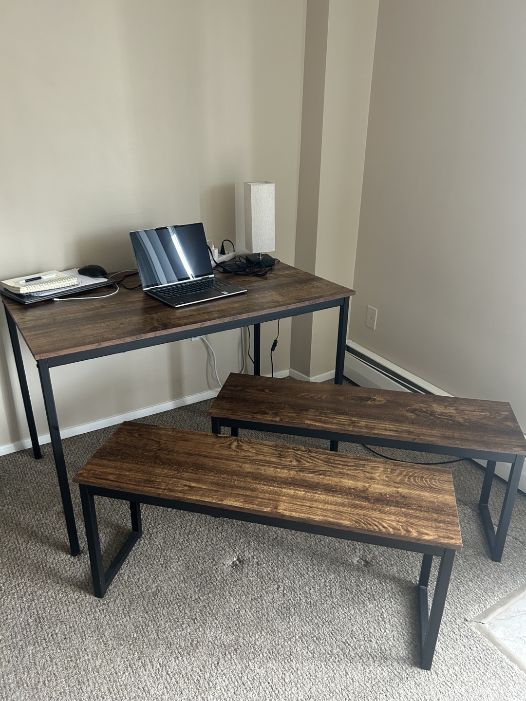 3-Piece Dining Table Set for 4 - Like new - photo 2