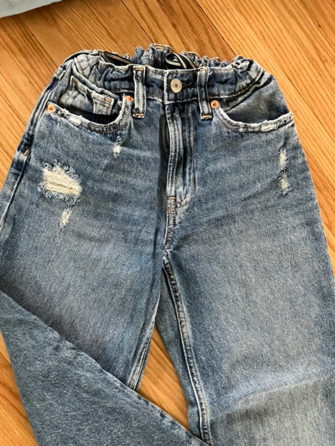 Girls' Jean Outfit: Butterfly Long Sleeve Shirt & Jeans image indicator(7)