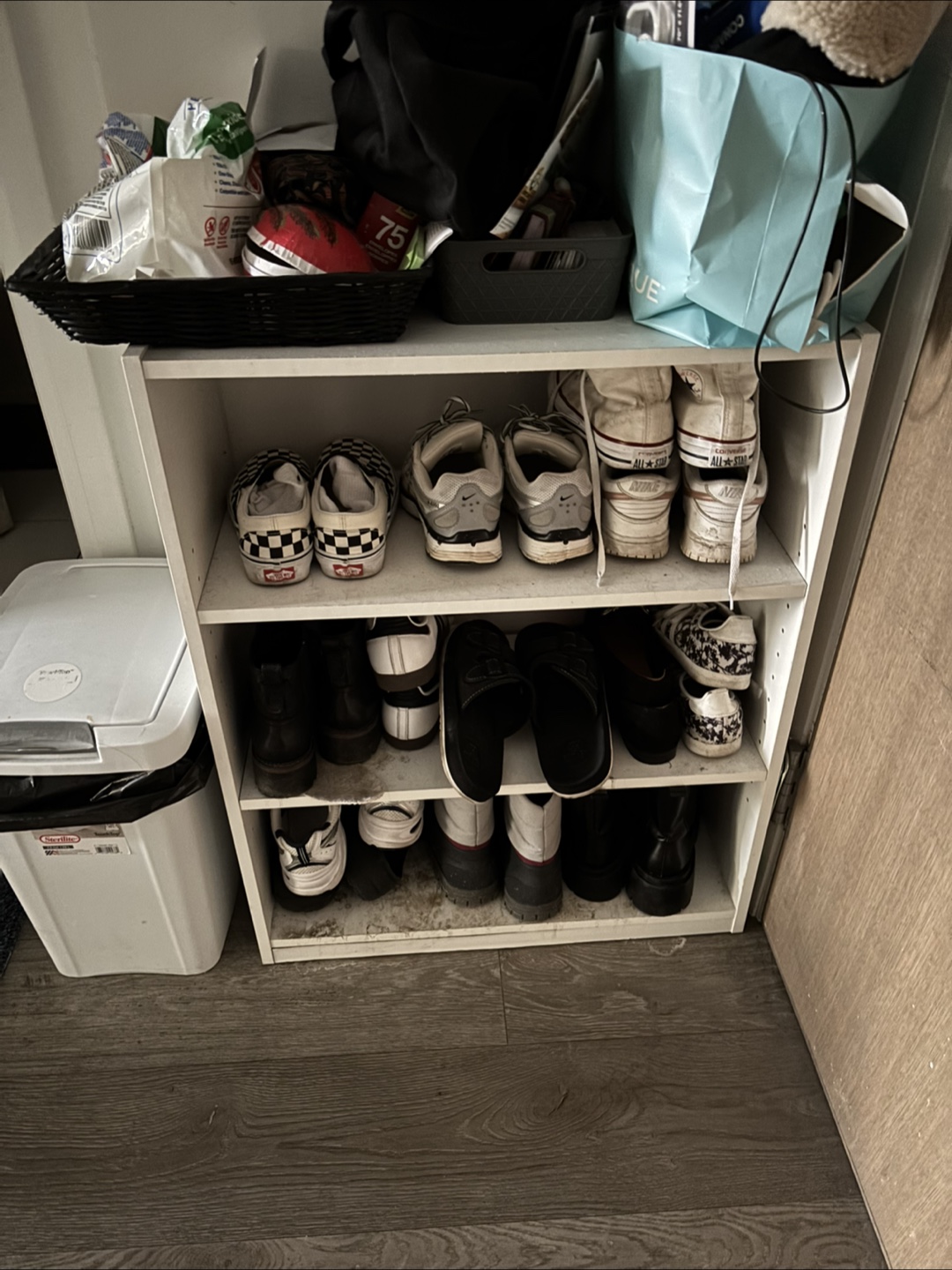 Shoe Rack with Assorted Footwear