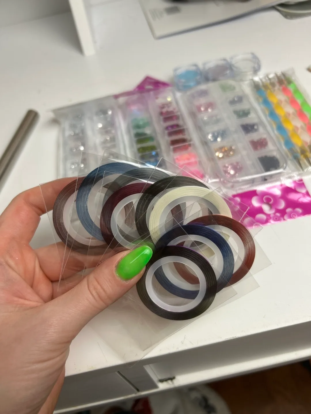 Everything you will ever need Nail art supplies bundle image indicator(2)