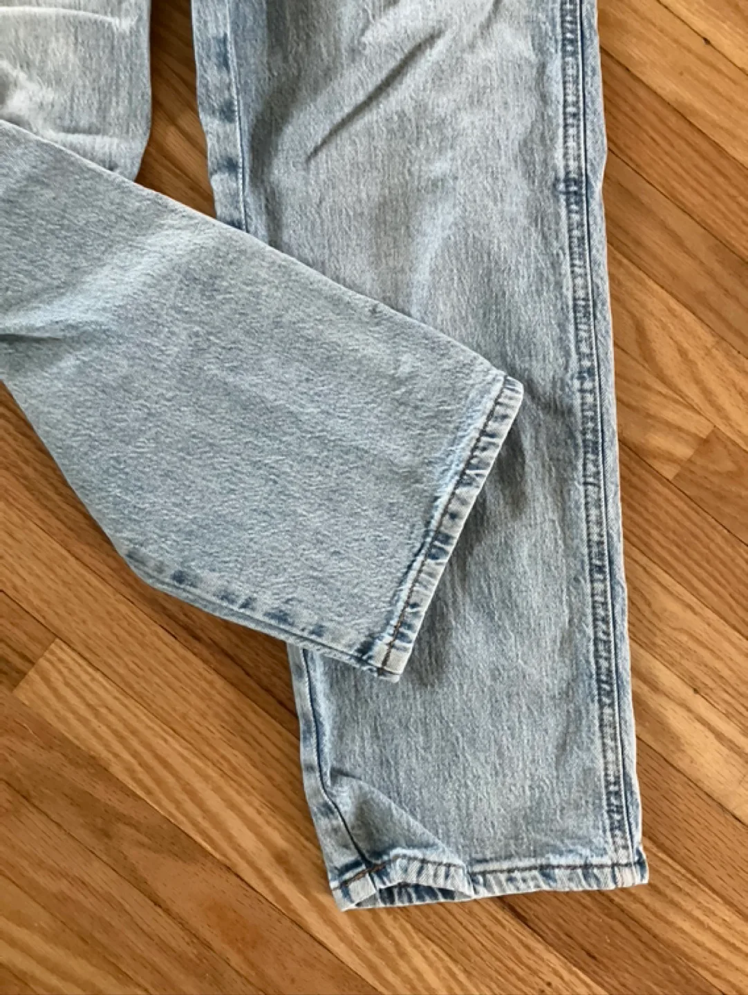 Kids Outfit: Tan Varsity Jacket and Light Wash Denim Overalls image indicator(6)