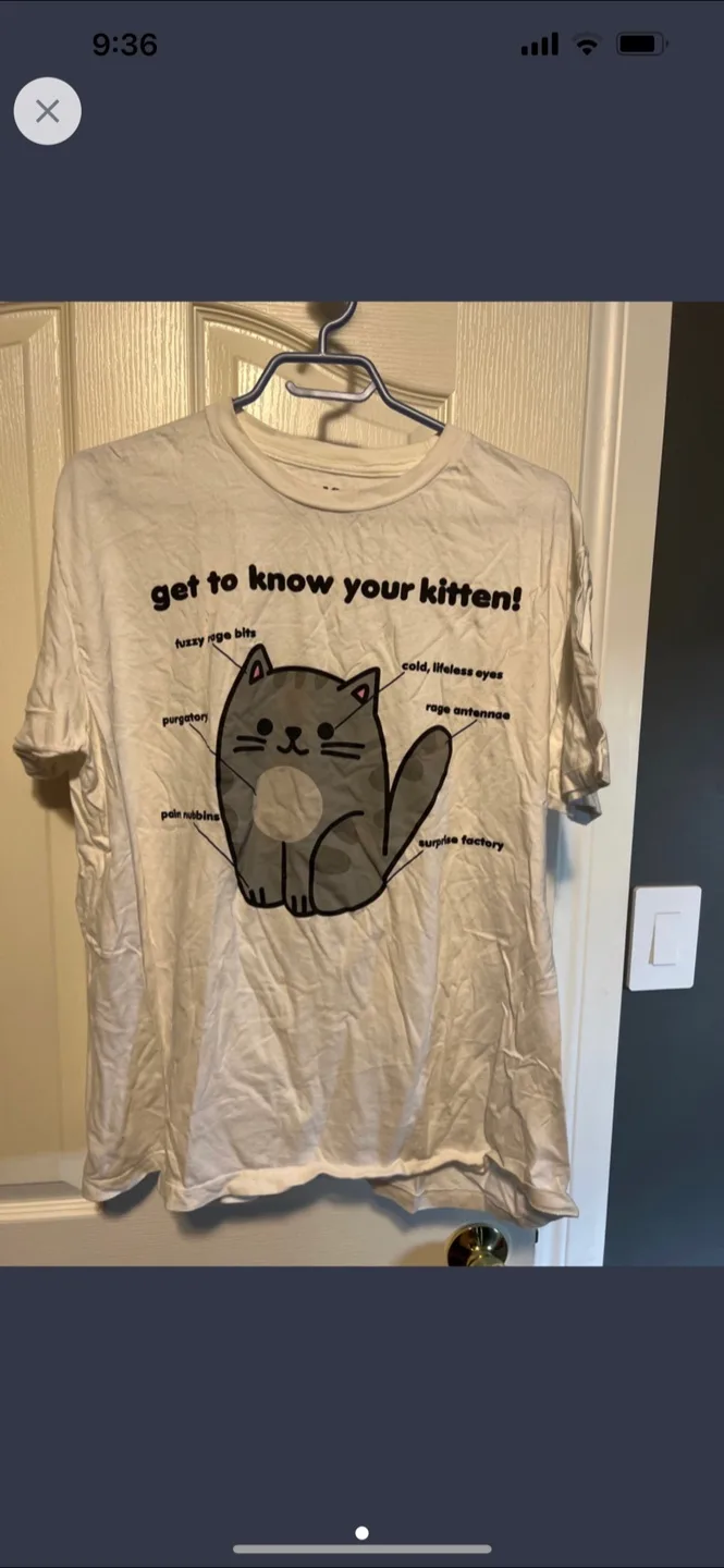 Cute Kitten Anatomy T-Shirt thumbnail