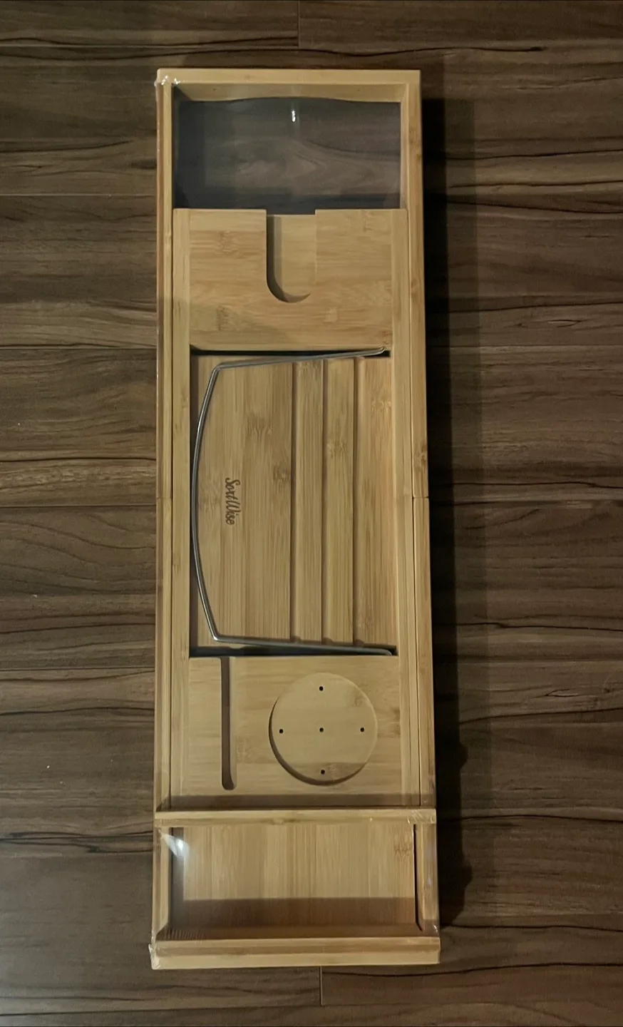 New Bamboo Bath Caddy Organizer thumbnail
