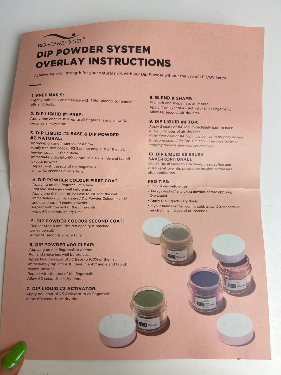 Bio Seaweed Gel Dip Powder Set image indicator(3)