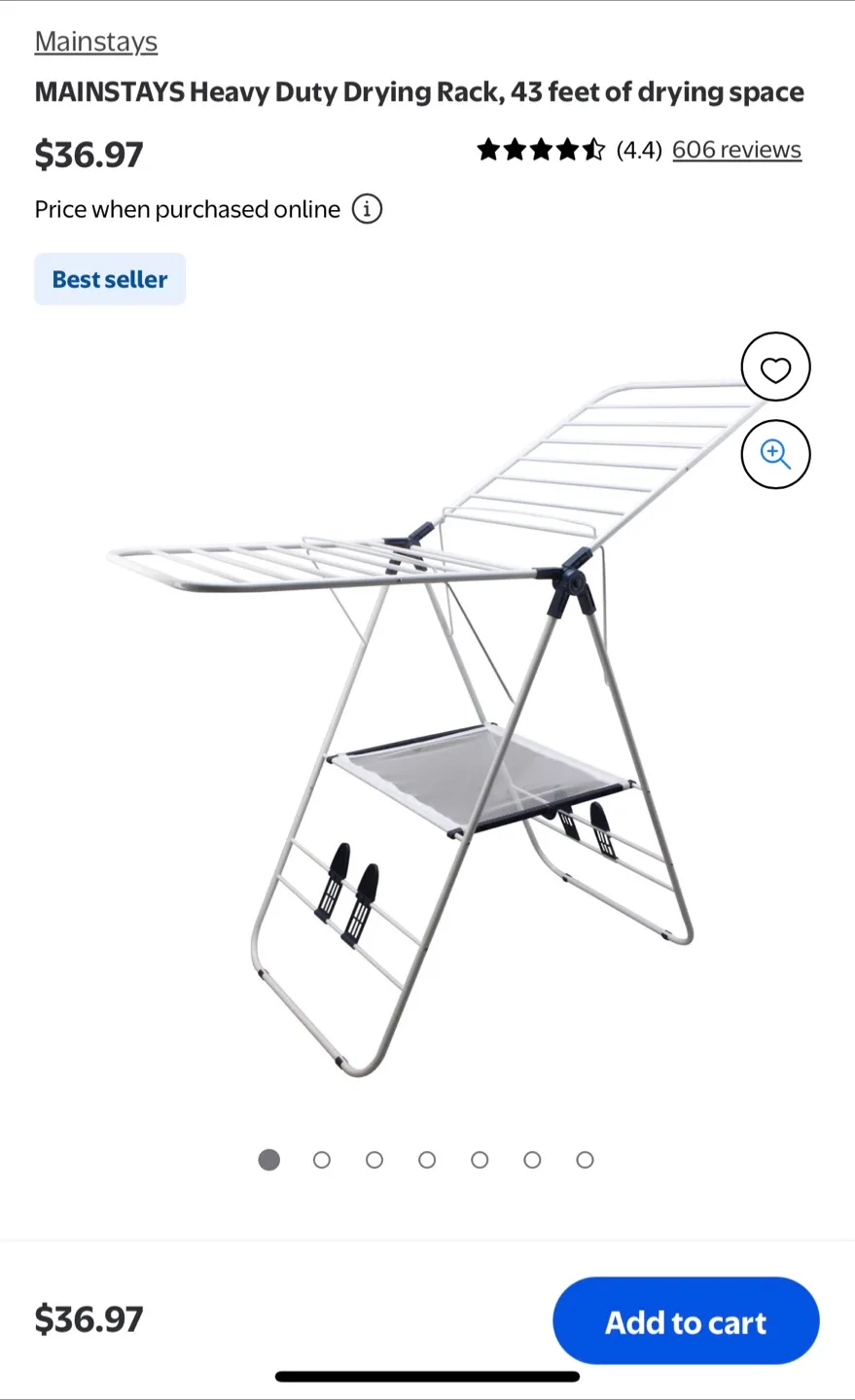 Mainstays Heavy Duty Drying Rack image indicator(2)