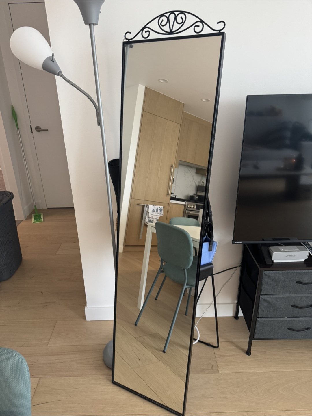 Full Length Floor Mirror - Black - photo 2