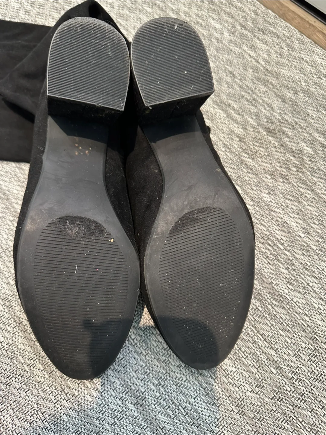 Boots thigh high Suede stretchy type material Boots image indicator(6)