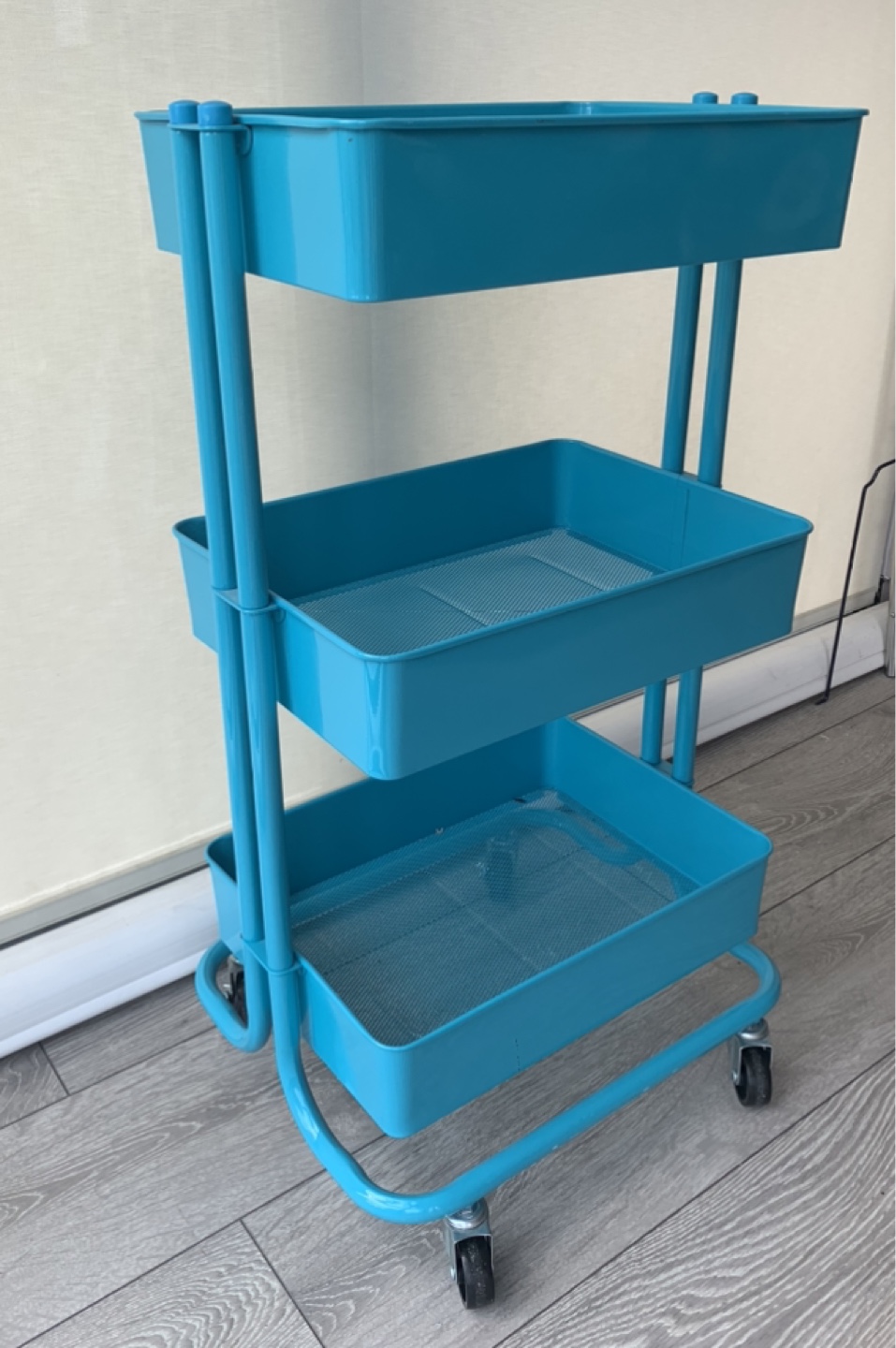 Blue rolling cart organizer - photo 2