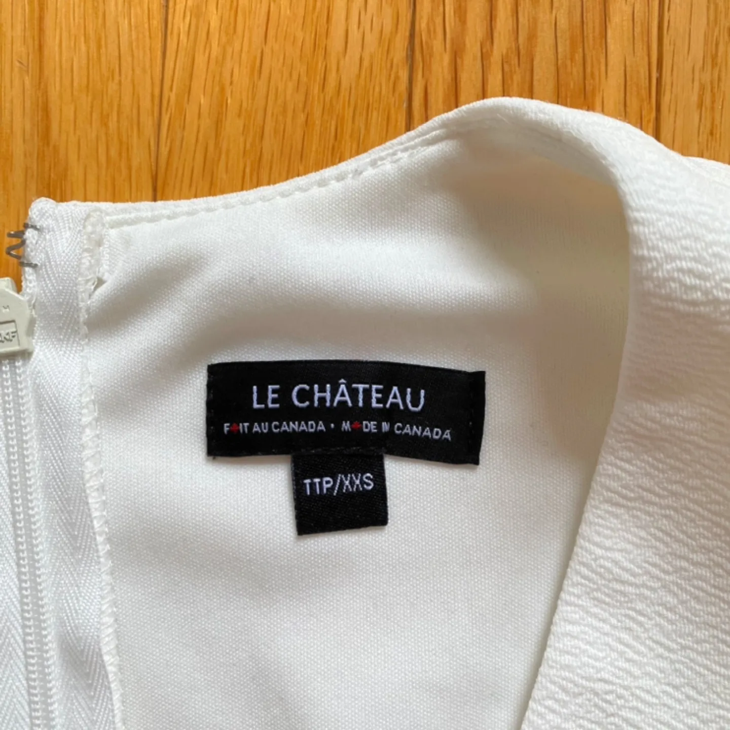 Le Chateau White Sleeveless Dress - Size XXS image indicator(3)