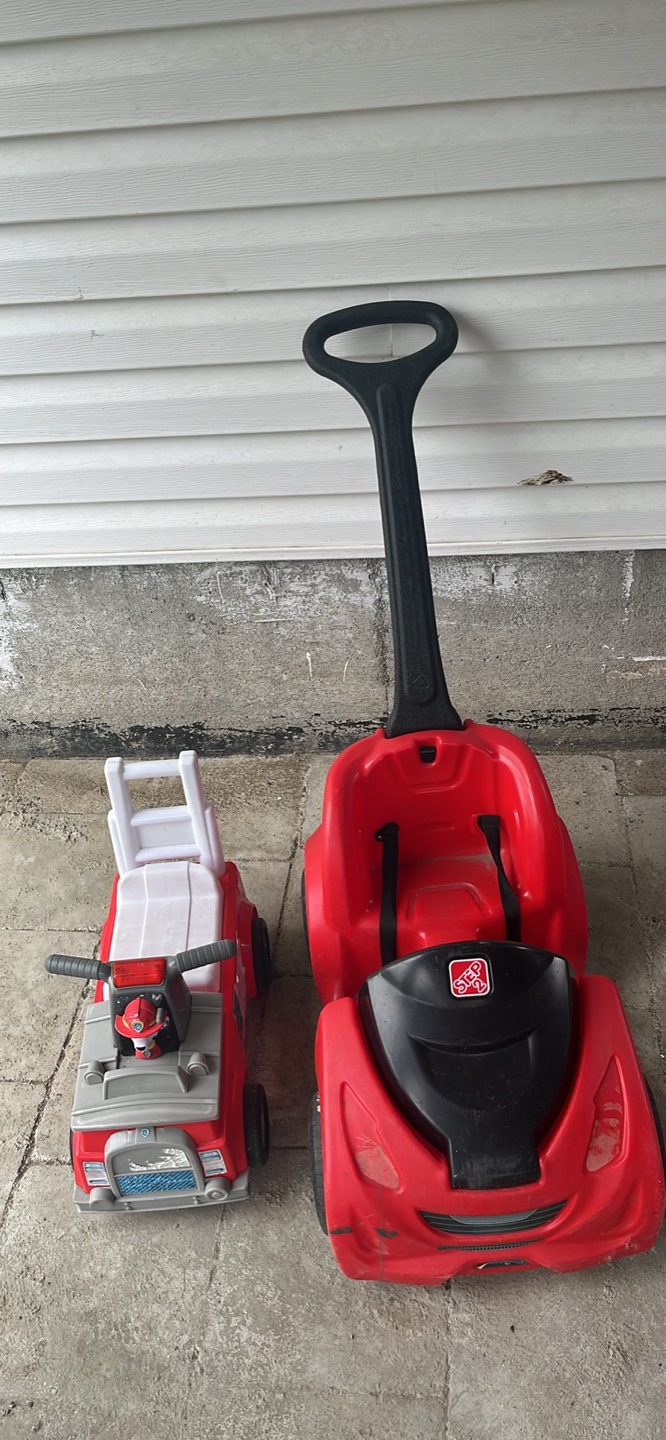 Step2 Ride-ons: Firetruck and Push Car