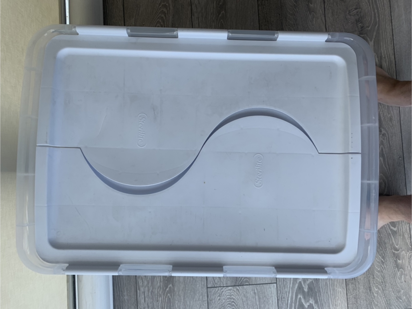3 Sterilite Large Storage Boxes with Lids - photo 3