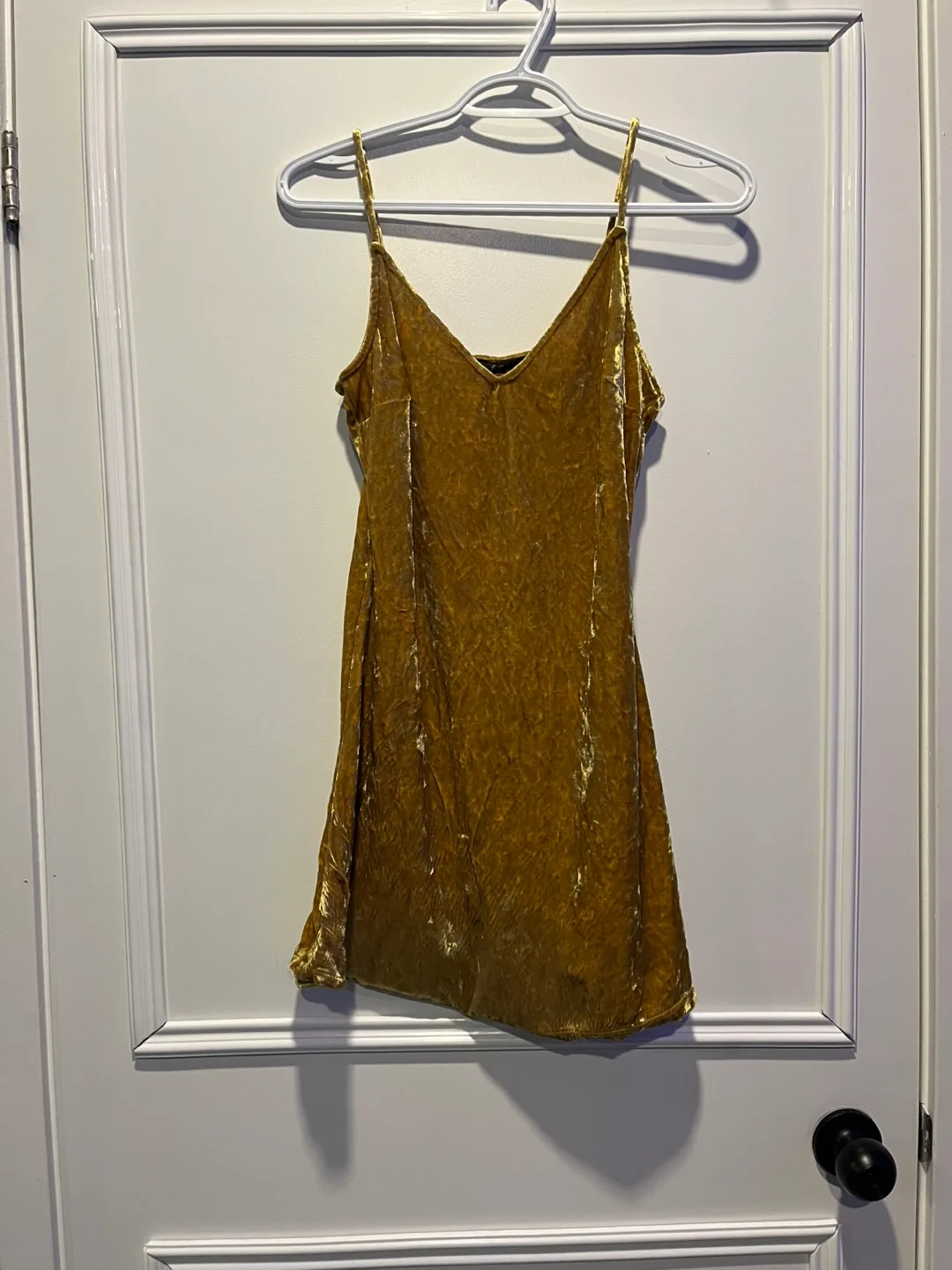 Gold Velvet Dress thumbnail