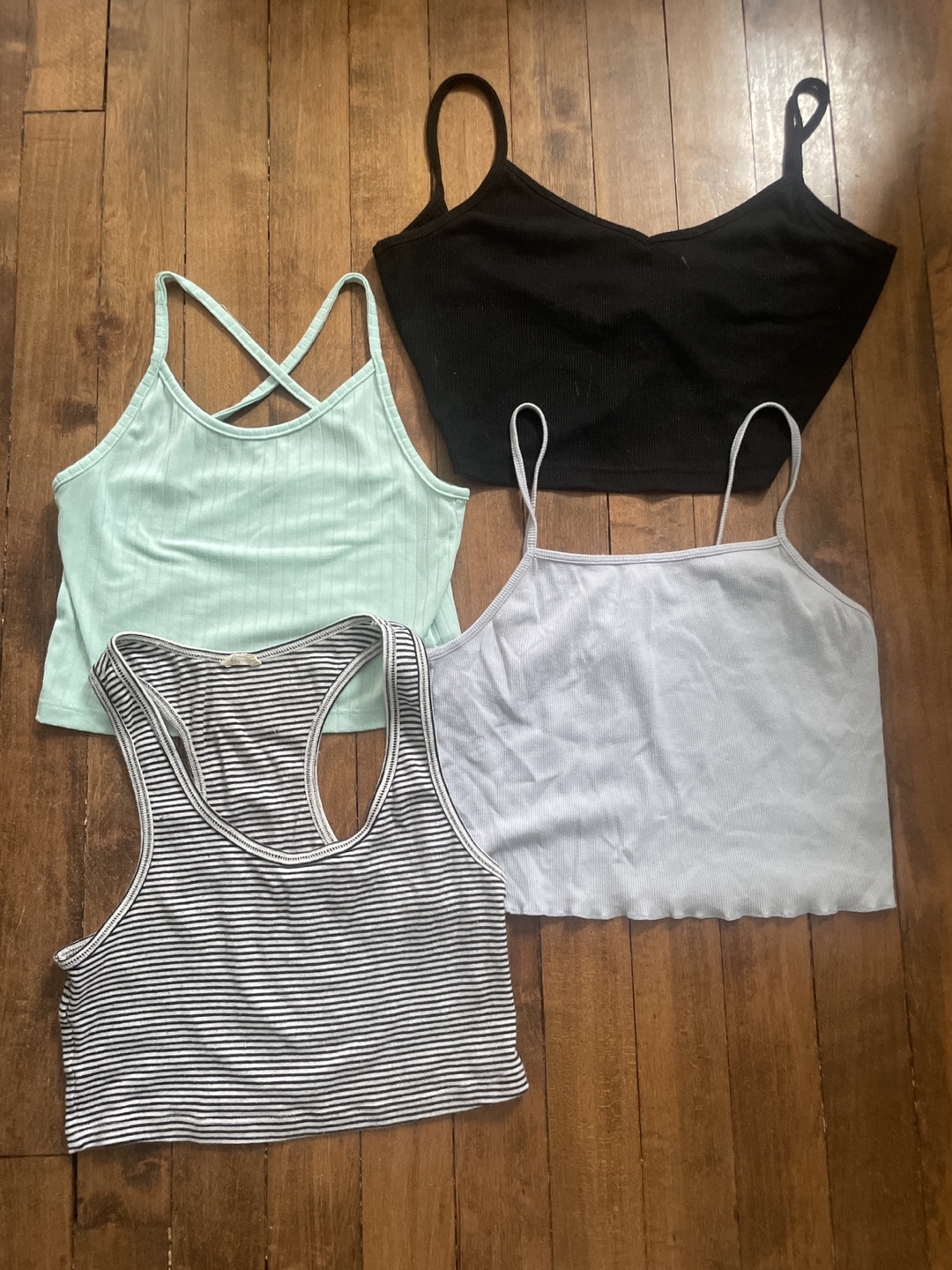 Four Ribbed Cami Tanks - Bundle